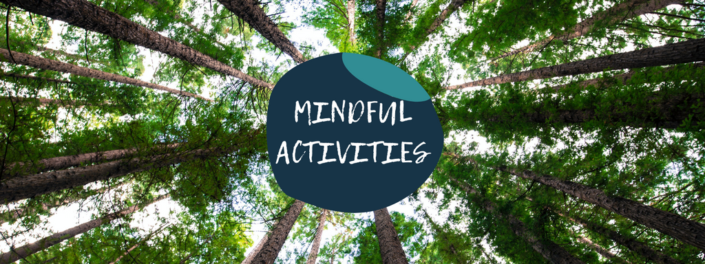 Trees in background for mindful activities